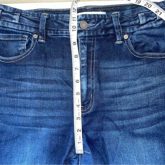 KanCan Dark Wash High Rise Stacked Waist Frayed Ankle Skinny Jeans 29 Women’s - Picture 9 of 13